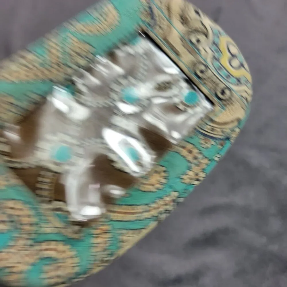 Vera Bradley Zip Coin Purse Clutch With Keychain In‎ Paisley Pattern - Picture 5 of 7